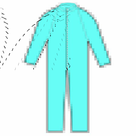 Picture of Coverall X-Large Blue Disposable NonSterile75641