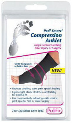 Picture of Compression Sleeve Pedi-Smart® Size 6 Black Ankle6021-#6