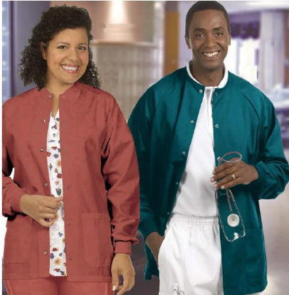 Picture of Warm-Up Jacket Navy Blue 4X-Large Hip Length Reusable7696-4XLG