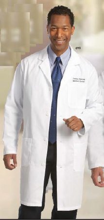 Picture of Lab Coat White Size 34 Knee Length Reusable499-SZ34