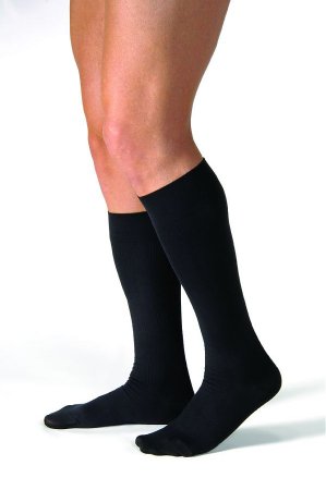 Picture of Compression Stocking Knee High Large Black Closed Toe113118