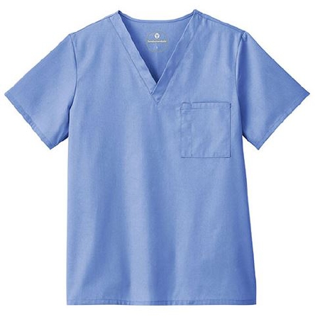 Picture of Scrub Shirt Fundamentals 2X-Large Ceil Blue 1 Pocket Short Sleeve Unisex14900-046-2XL