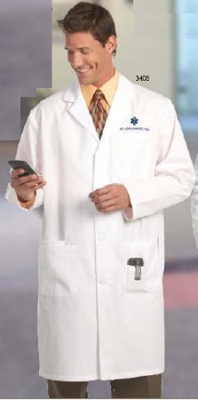 Picture of Lab Coat White Size 32 Knee Length Reusable485-SZ32