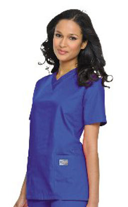 Picture of Scrub Shirt Medium Ceil Blue 3 Pockets Short Set-In Sleeve Female70221CEILMED