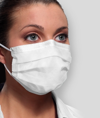 Picture of Procedure Mask Ultra™ Pleated Earloops One Size Fits Most White NonSterile ASTM Level 3GCFCXS