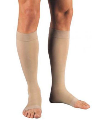 Picture of Anti-embolism Stocking JOBST® Relief® Knee High Large Beige Open Toe114696