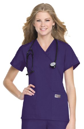 Picture of Scrub Shirt 2X-Large Cobalt 2 Pockets Short Set-In Sleeve Female70224COBLT2XLG