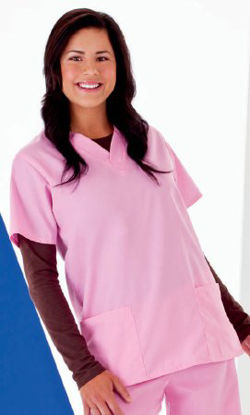Picture of Scrub Shirt Small Teal 2 Pockets Short Sleeve Female14700-017-SM