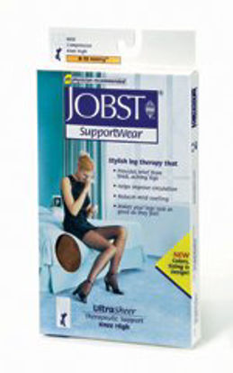 Picture of Compression Stocking JOBST® UltraSheer Knee High Large Suntan Closed Toe121524