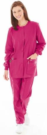 Picture of Warm-Up Jacket White Large Hip Length Reusable7525WWPLG