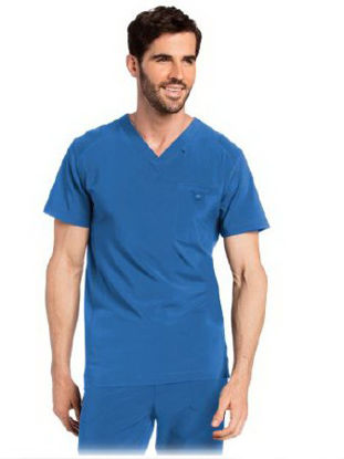 Picture of Scrub Shirt Large Royal Blue 1 Pocket Male4142BEFSLGE