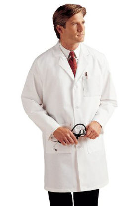 Picture of Lab Coat White Size 38 to 39 Knee Length Reusable3132WWY38