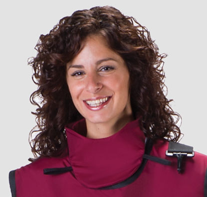 Picture of X-Ray Apron with Thyroid Collar Black Easy Wrap Style 2X-Large65027TC-25