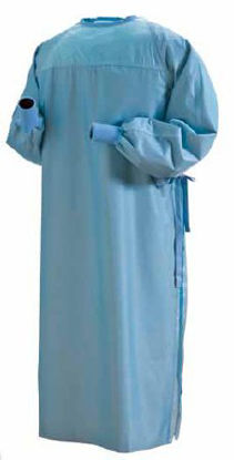 Picture of Surgical Gown ProMax Large Aqua NonSterile AAMI Level 4 Reusable7567P315