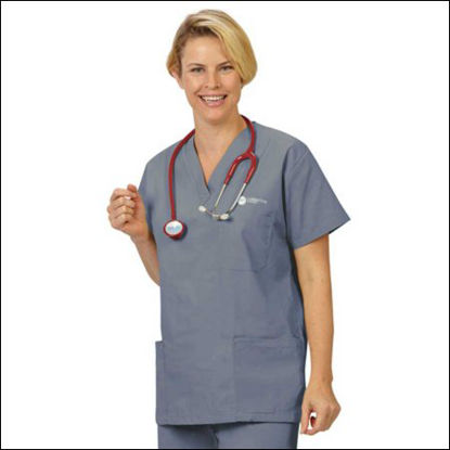 Picture of Scrub Shirt Fashionpoplin® Medium 3 Pockets Set-In Sleeve Unisex11217-M