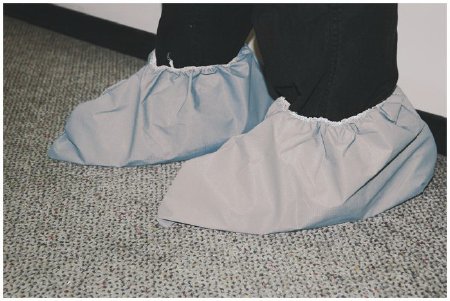 Picture of Shoe Cover DuPont™ ProShield™ One Size Fits Most Ankle High Nonskid Sole Gray NonSterile19715317