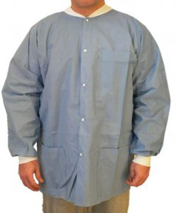 Picture of Lab Jacket Blue 2X-Large Hip Length Limited Reuse6200B-2XL