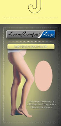 Picture of Maternity Compression Pantyhose Waist High Large Beige1661 BEI LG