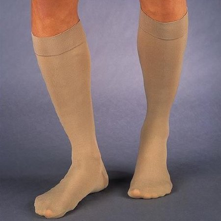 Picture of Compression Stocking JOBST® for Men Knee High Small Khaki Closed Toe115120