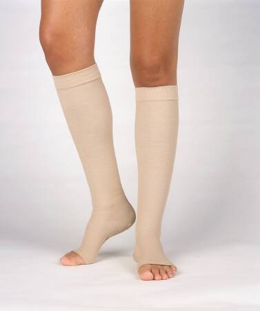 Picture of Compression Stocking Vairox® Knee High Large / Short Beige Open Toe114475