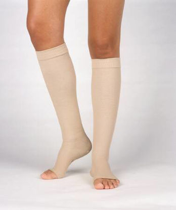 Picture of Compression Stocking Vairox® Knee High Large / Short Beige Open Toe114475