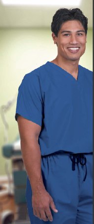 Picture of Scrub Shirt X-Large Blueberry 1 Pocket Extra Long Cap Sleeve Unisex78710-XL