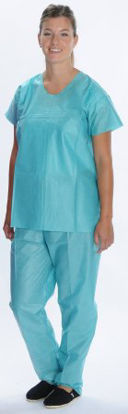 Picture of Scrub Shirt Easy Breathe 2X-Large Teal 1 Pocket Short Sleeve3520U-TE2XL