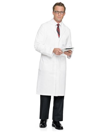 Picture of Lab Coat White Size 40 / Tall Knee Length Reusable3138WWF40T
