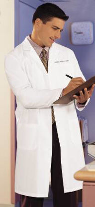 Picture of Lab Coat White Size 48 Knee Length Reusable485-SZ48