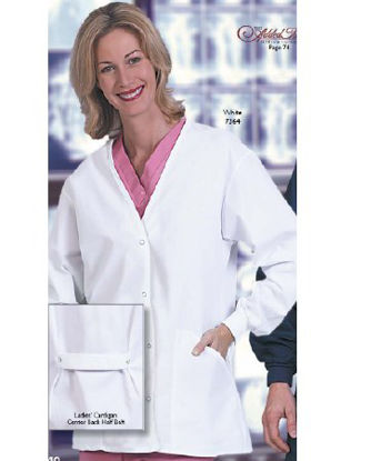 Picture of Warm-Up Jacket White X-Large Hip Length Reusable7364-XL
