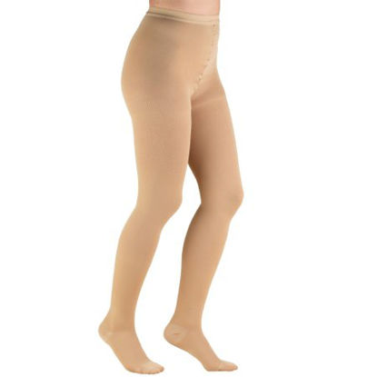 Picture of Compression Pantyhose Truform® Waist High Medium Beige Closed Toe1756-BG-MED