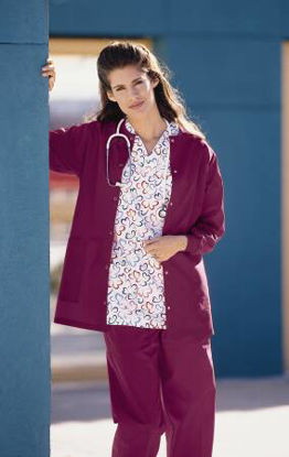 Picture of Warm-Up Jacket Burgundy Medium Hip Length Reusable7691-M