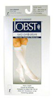 Picture of Anti-embolism Stocking JOBST® Knee High Medium White Closed Toe111472