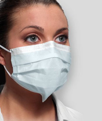 Picture of Procedure Mask Ultra™ Pleated Earloops One Size Fits Most Blue NonSterile ASTM Level 3GCFCXUSF