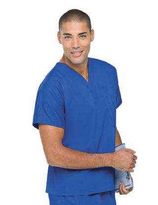 Picture of Scrub Shirt Large Wine 1 Pocket Short Sleeve Unisex71221WINELG