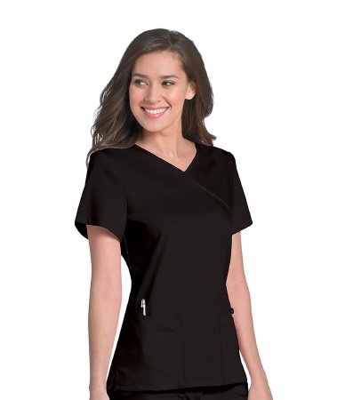 Picture of Scrub Shirt Urbane Ultimate Large Black 6 Pockets Female9577BKAHL