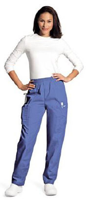 Picture of Scrub Pants Cargo Large Ceil Blue Female8501BCPLG
