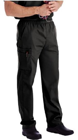Picture of Scrub Pants Cargo Large Black Male8555BKPLARGE