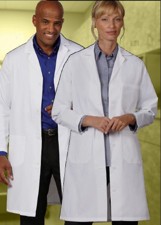 Picture of Lab Coat White Size 38 Knee Length Reusable481-SZ38