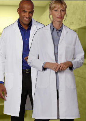 Picture of Lab Coat White Size 38 Knee Length Reusable481-SZ38