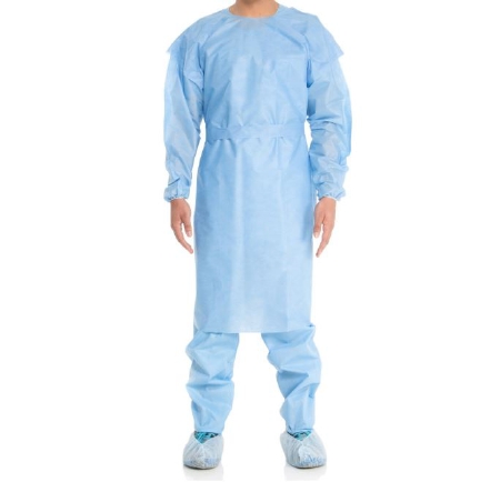 Picture of Protective Procedure Gown Halyard Tri-Layer X-Large Yellow NonSterile AAMI Level 1 Disposable54101