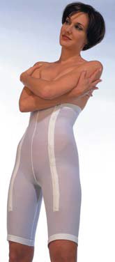 Picture of Plastic Surgery Girdle Mid-Thigh White X-Large, Size 2110672