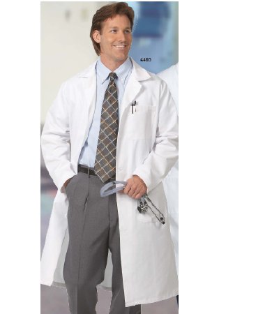 Picture of Lab Coat White Size 46 / X-Long Knee Length Reusable6480-SZ46