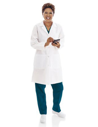 Picture of Lab Coat White Size 12 Mid Length Reusable3155WWY