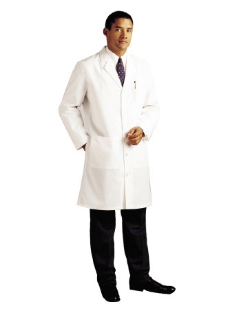 Picture of Lab Coat White Size 46 Knee Length Reusable3145WWY46T