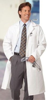 Picture of Lab Coat White Size 38 / X-Long Knee Length Reusable6499-SZ38