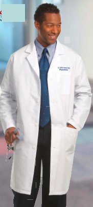 Picture of Lab Coat White Size 40 Knee Length Reusable482-SZ40