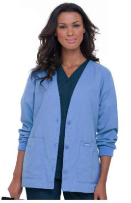 Picture of Warm-Up Jacket Ceil Blue Small Hip Length Reusable7535BCPSM