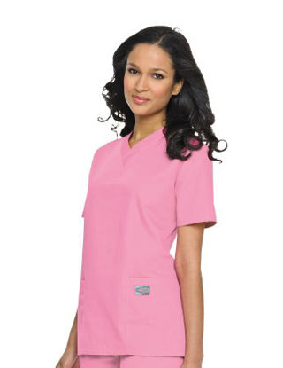 Picture of Scrub Shirt Large Pink 3 Pockets Short Set-In Sleeve Female70221PINKLARGE