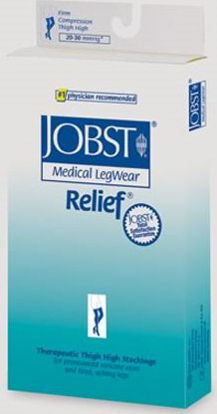 Picture of Compression Stocking JOBST® Relief® Thigh High Small Beige Closed Toe114822